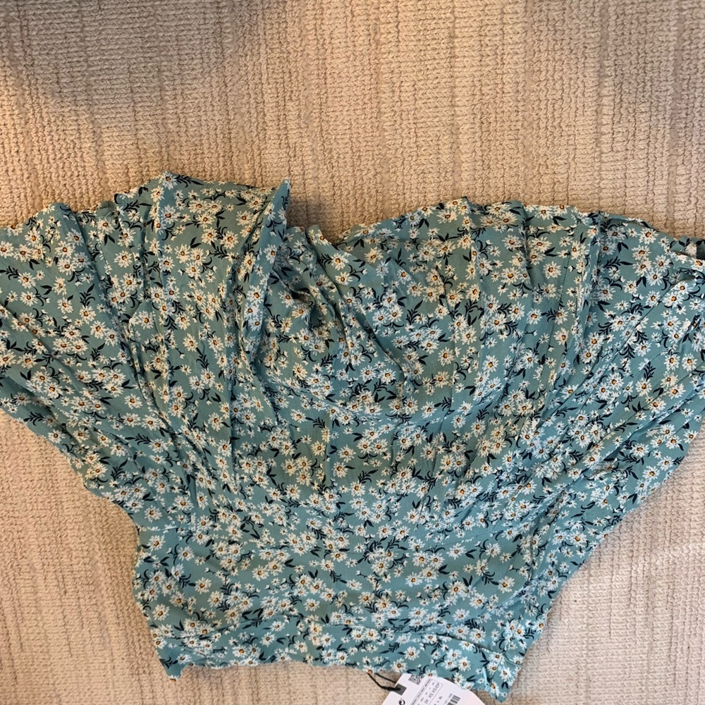 zara blue skirt